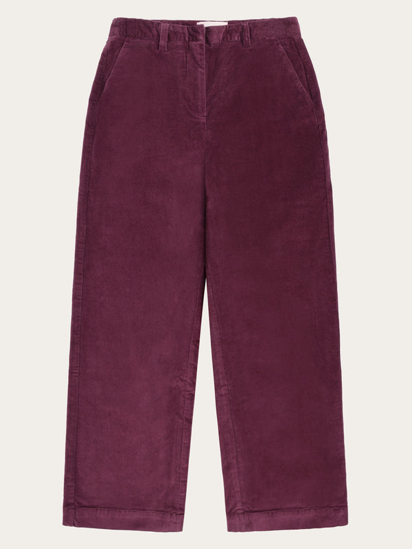 KnowledgeCotton Apparel - WMN Posey wide corduroy pant Pants 1281 Fig