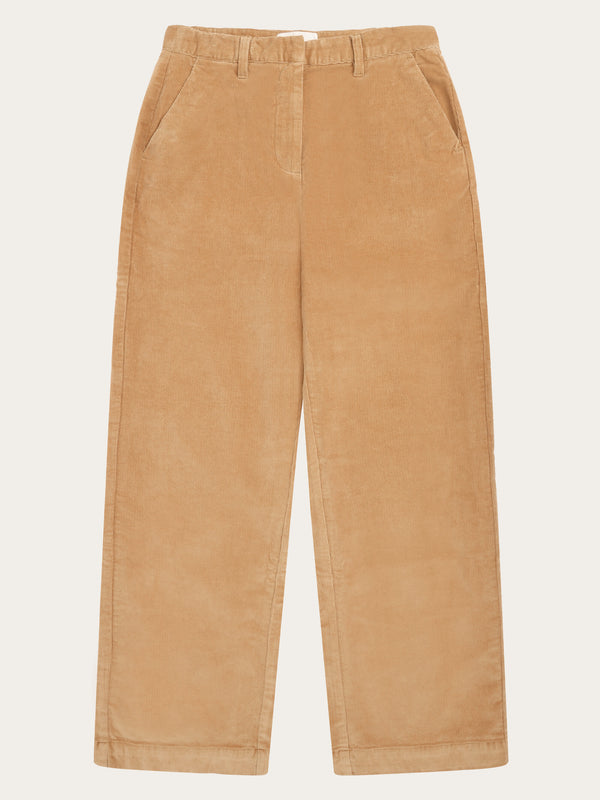 KnowledgeCotton Apparel - WMN Posey wide corduroy pant Pants 1484 Apple Cinnamon