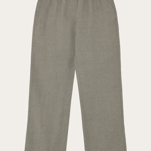 Posey wide linen pants - Yarndyed Twill