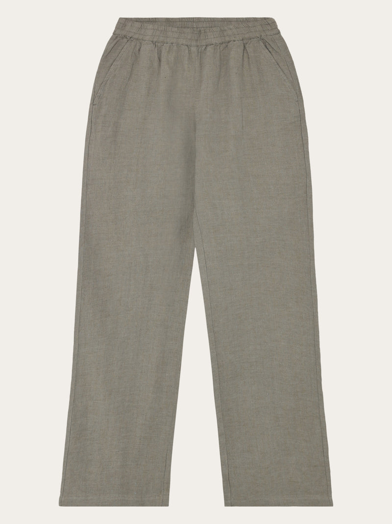 Posey wide linen pants - Yarndyed Twill