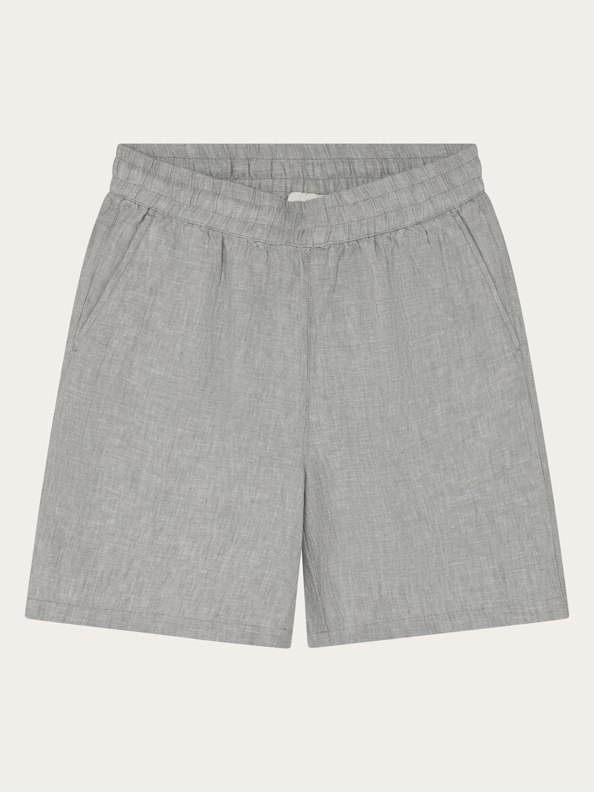 Posey wide linen shorts - Yarndyed Ultimate Grey