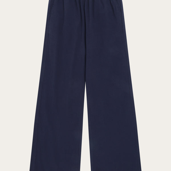 Posey wide seersucker pants - Night Sky
