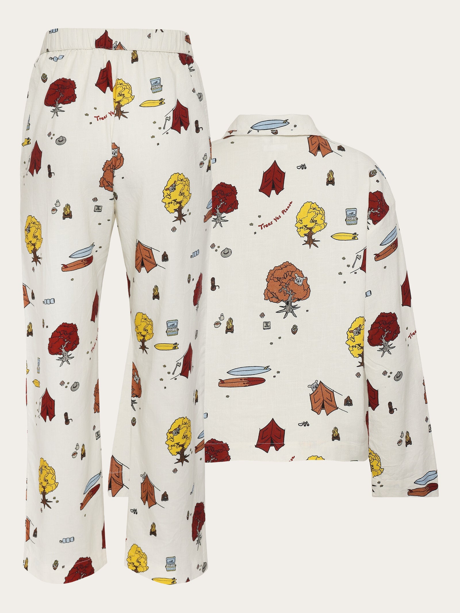 Pyjama set - GOTS/Vegan - White – KnowledgeCotton Apparel Europe