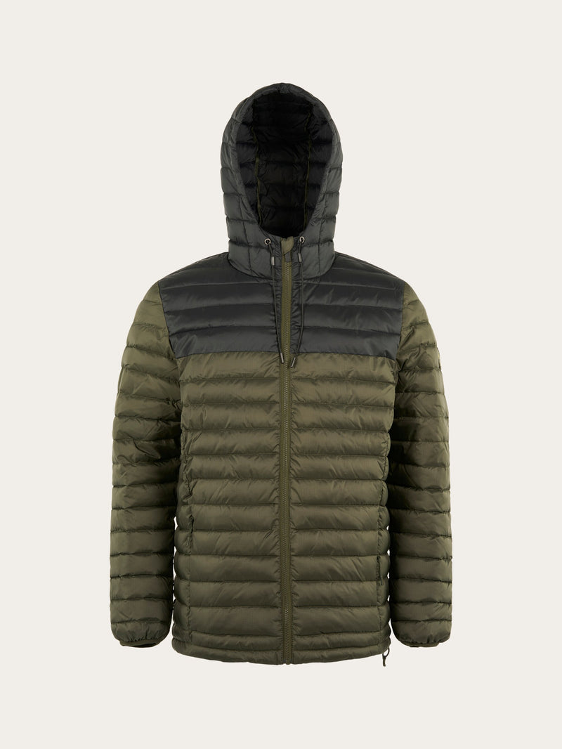 KnowledgeCotton Apparel - MEN REPREVE ™ rib stop quilted Jacket THERMO ACTIVE™ Jackets 1090 Forrest Night