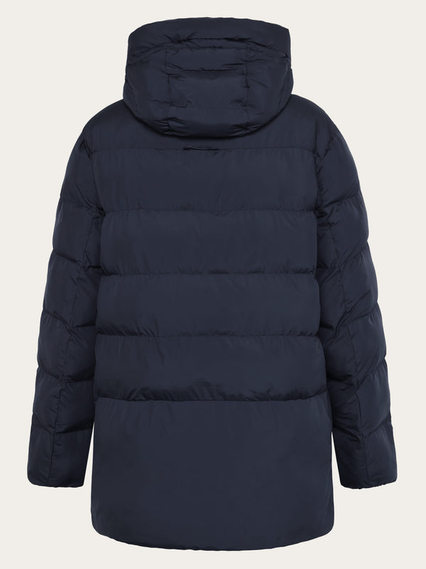 KnowledgeCotton Apparel - WMN Recycled Puffer Jacket GRS Jackets 1412 Night Sky