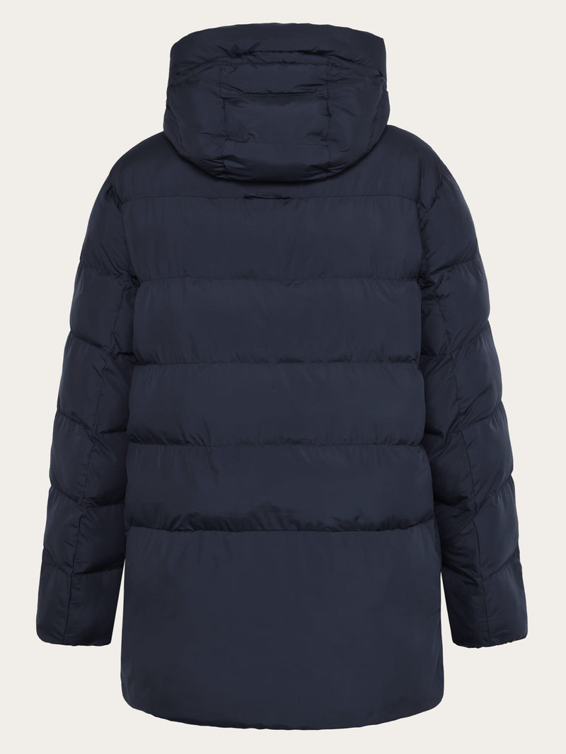 KnowledgeCotton Apparel - WMN Recycled Puffer Jacket GRS Jackets 1412 Night Sky