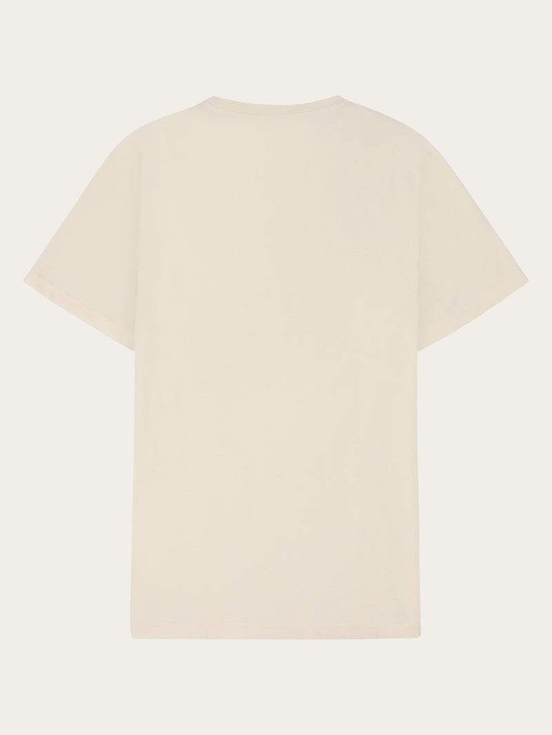 KnowledgeCotton Apparel - MEN Regenerative Organic Cotton Chest Embroidery T-Shirt - GOTS/Vegan T-shirts