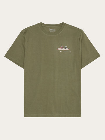 Life Work ★Daily Artwork Short-Sleeved T-Shirt Regular drop-shoulder short sleeve heavy single jersey