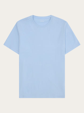 KnowledgeCotton Apparel - MEN Regular fit Basic tee T-shirts 1009 Skyway