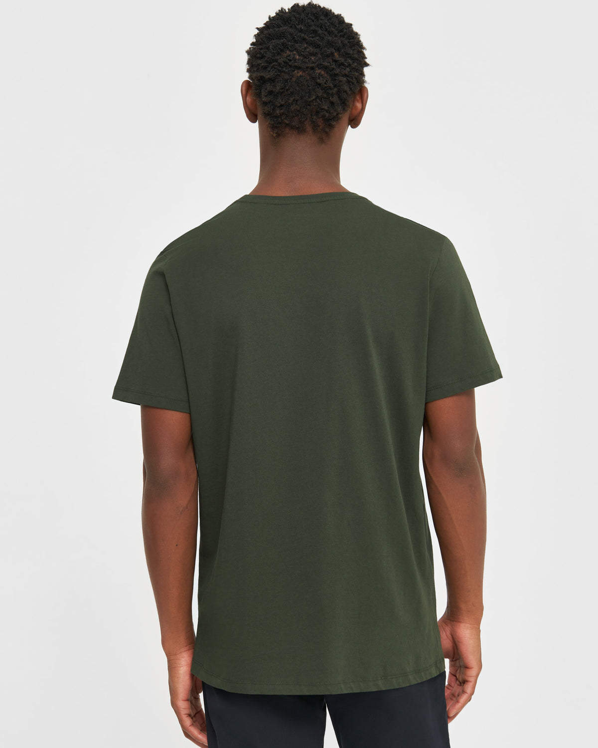 KnowledgeCotton Apparel - MEN Regular fit Basic tee T-shirts 1090 Forest Night