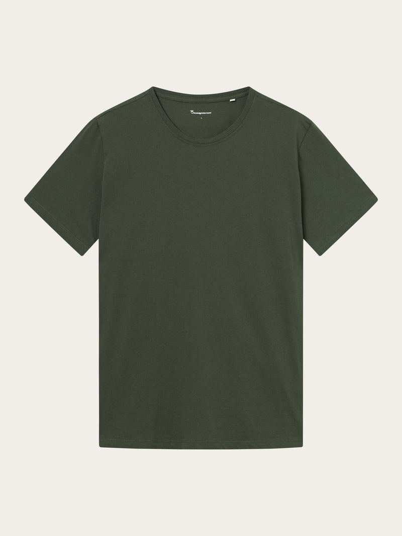KnowledgeCotton Apparel - MEN Regular fit Basic tee T-shirts 1090 Forrest Night