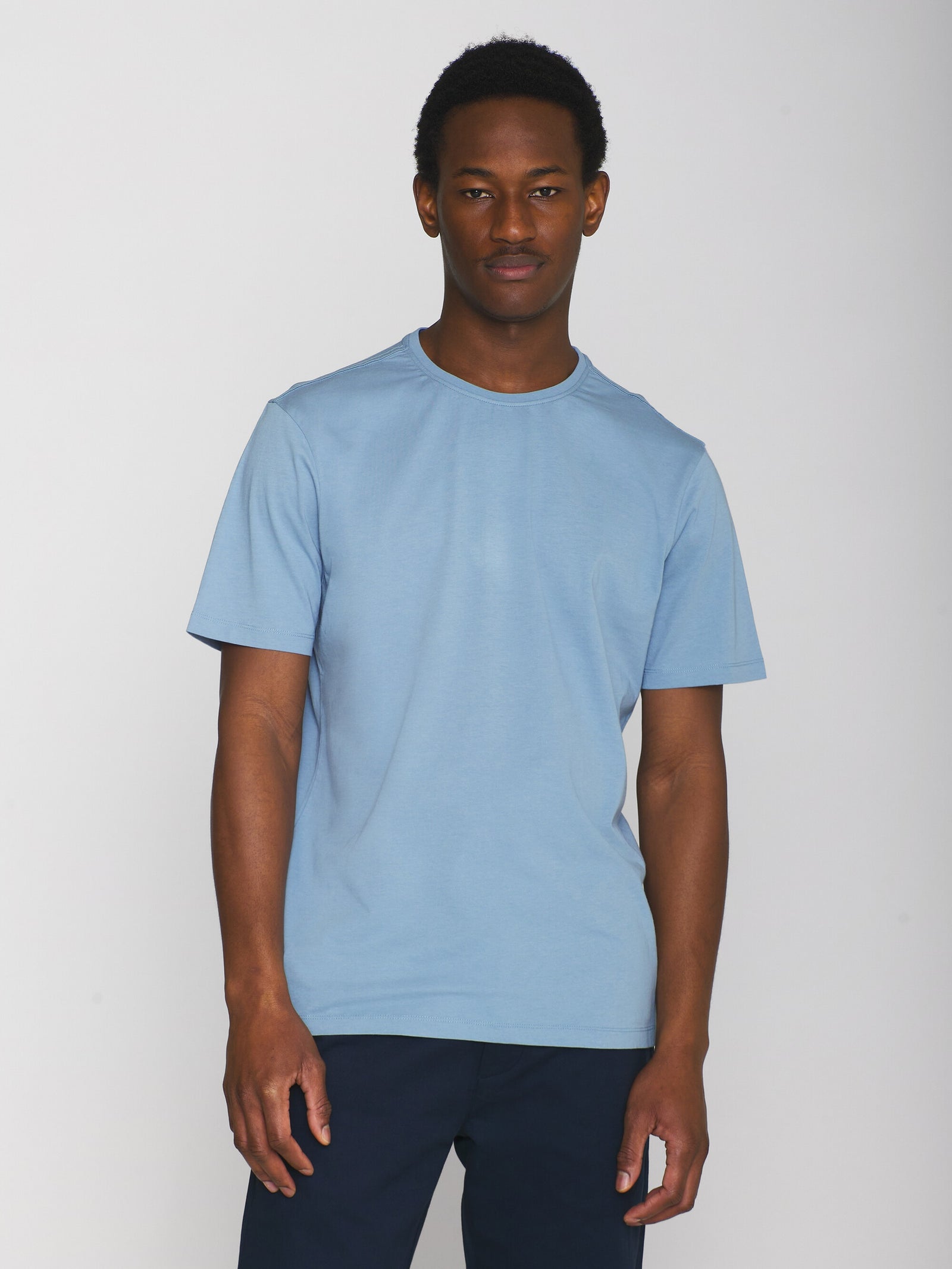 Regular fit Basic tee - Asley Blue