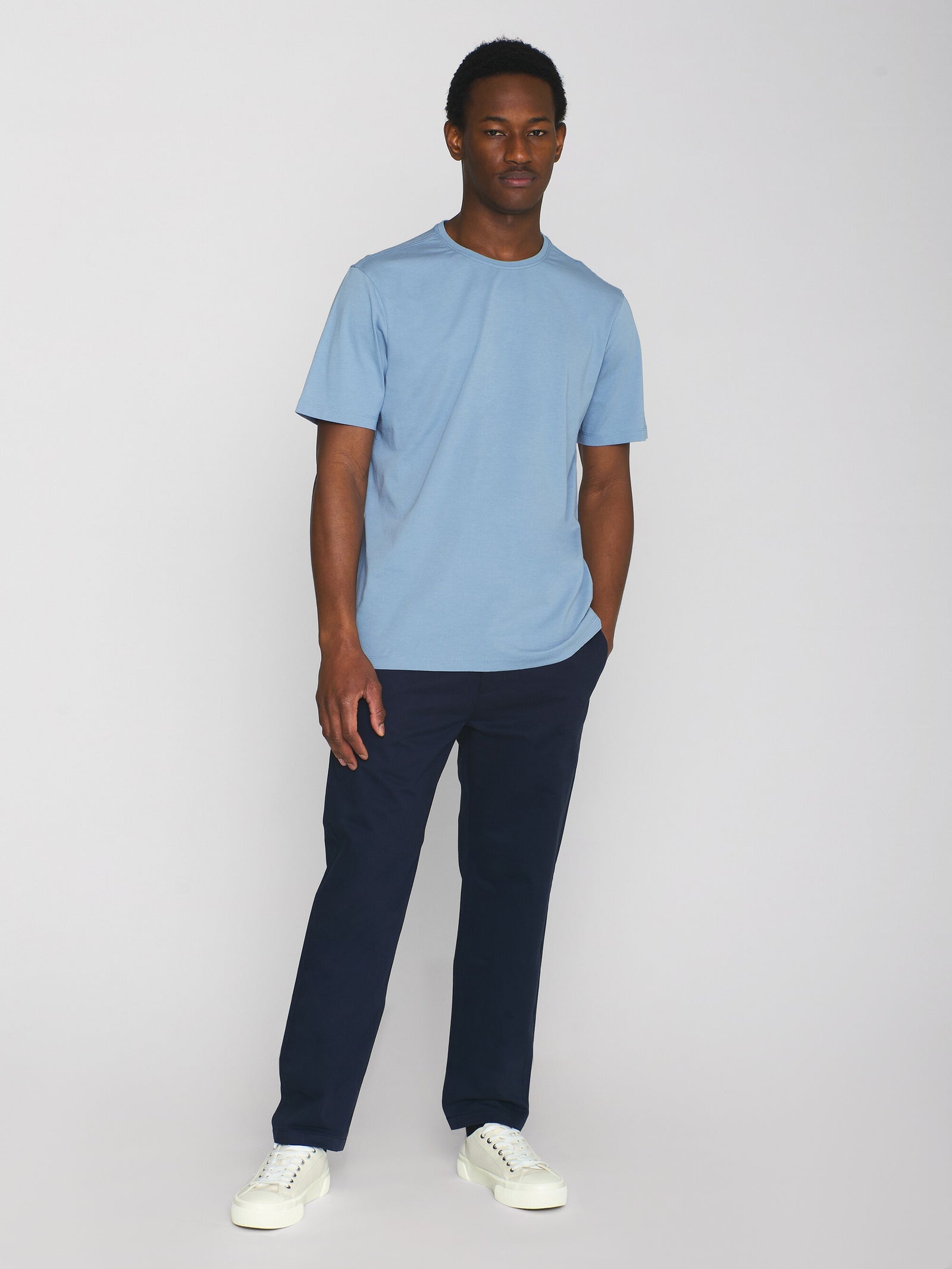 Regular fit Basic tee - Asley Blue