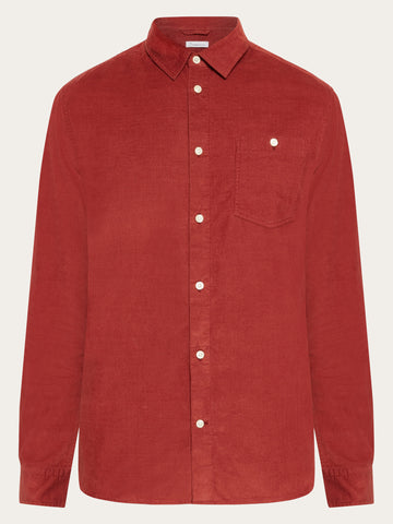 Buy Regular fit corduroy shirt - Total Eclipse - from