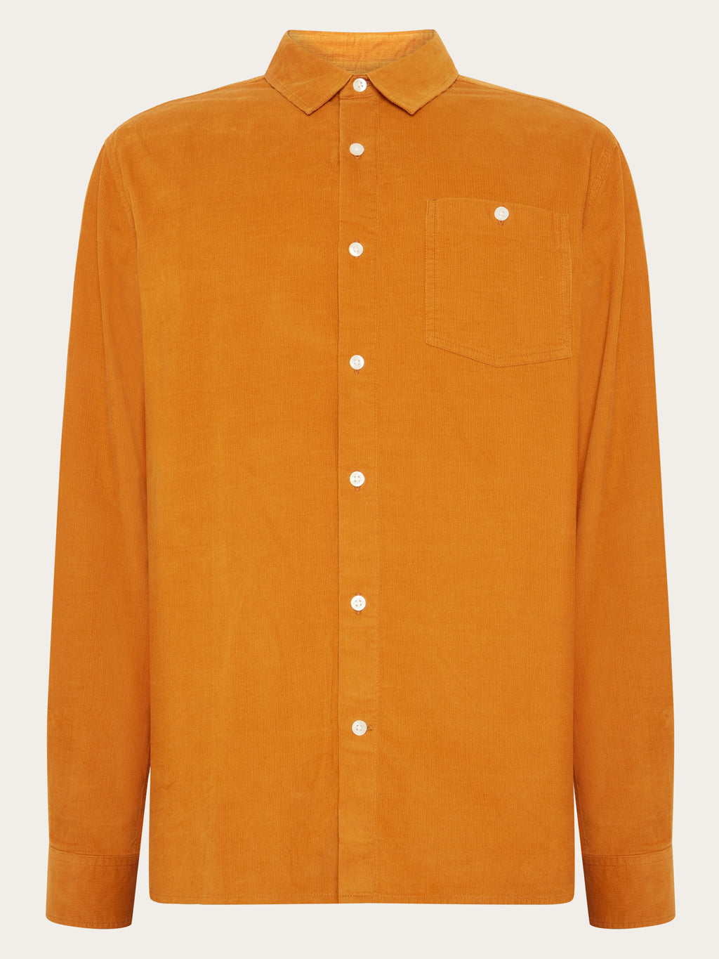 Regular fit corduroy shirt - Pumpkin Spice