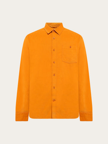 KnowledgeCotton Apparel - MEN Regular fit corduroy shirt Shirts 1502 Golden Oak