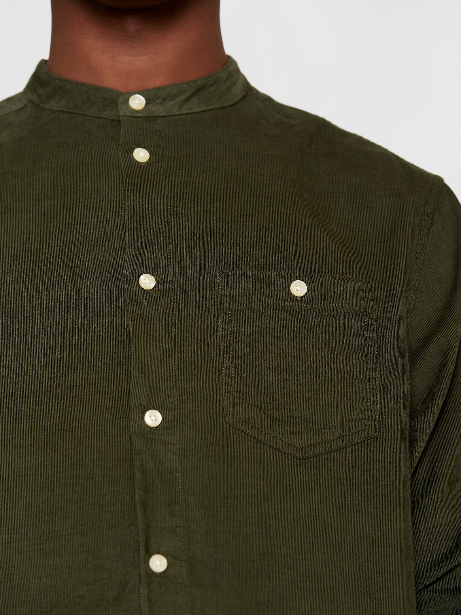 Buy Regular fit corduroy strand collar shirt - Forrest Night