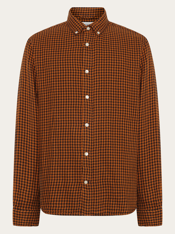Regular fit double layer checkered shirt