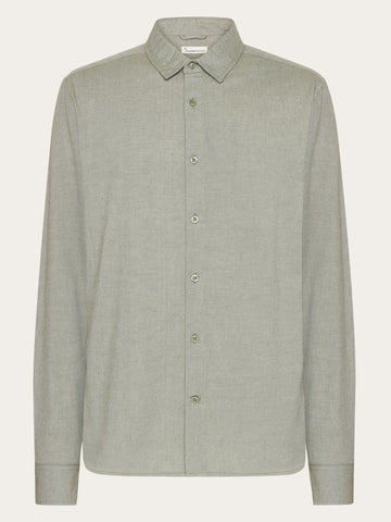 【argue】 LINEN COTTON OverTSHIRTS Tシャツ 新品 ASTER fold up short sleeve linen shirt - Light feather gray