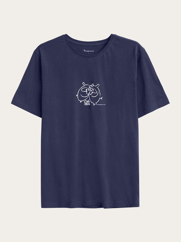 MONOGRAM EMBROIDERY T-SHIRT WITH POCKET Man Night Sky