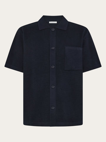 KnowledgeCotton Apparel - MEN Regular knit shirt Knits 1412 Night Sky