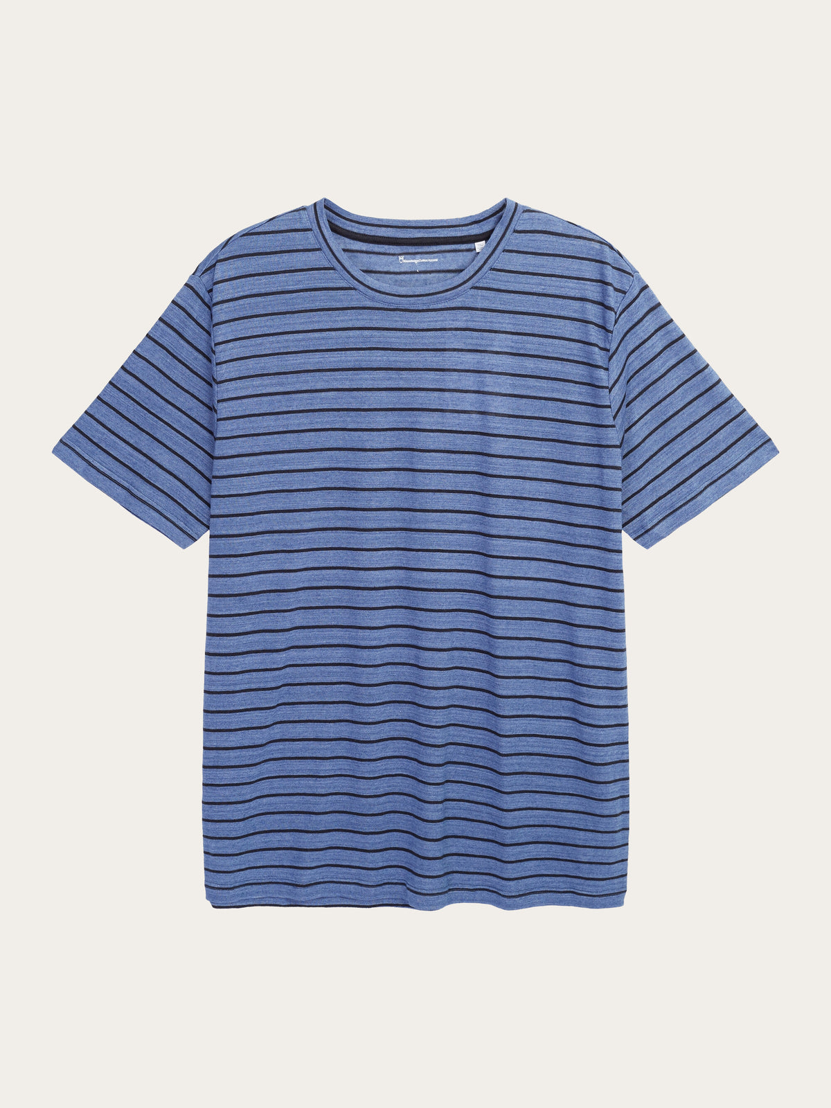 【NONCODE】Hidden Stripe Unbalanced Neck T-shirt LOSTNFOUND Asymmetrical Zip Glossy Half-Sleeve Shirt
