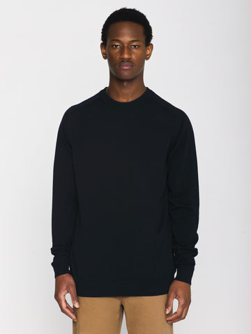 Buy Regular merino knit crew neck - RWS - Dark Grey Melange Buy Regular merino knit crew neck - RWS - Dark Grey Melange