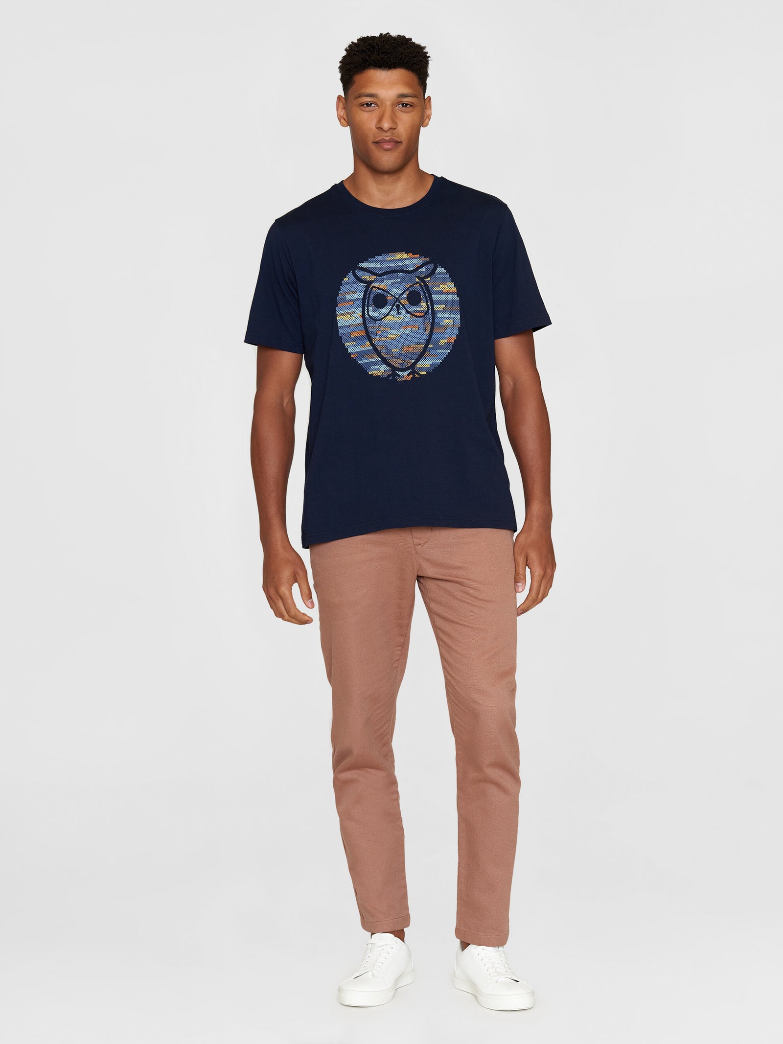 Buy Regular short sleeve heavy single owl cross stitch print