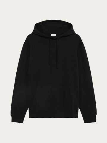 KnowledgeCotton Apparel - MEN Relaxed hoodie Sweats 1300 Black Jet