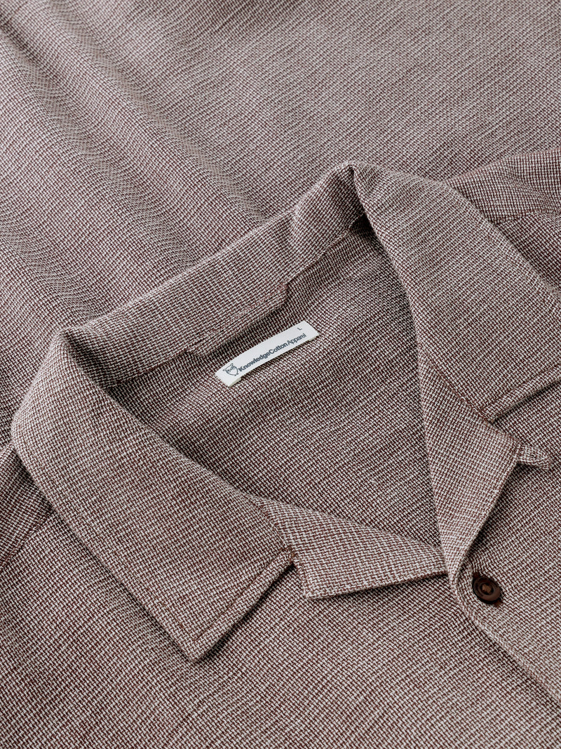 Relaxed short sleeve shirt - Shaved Chocolate