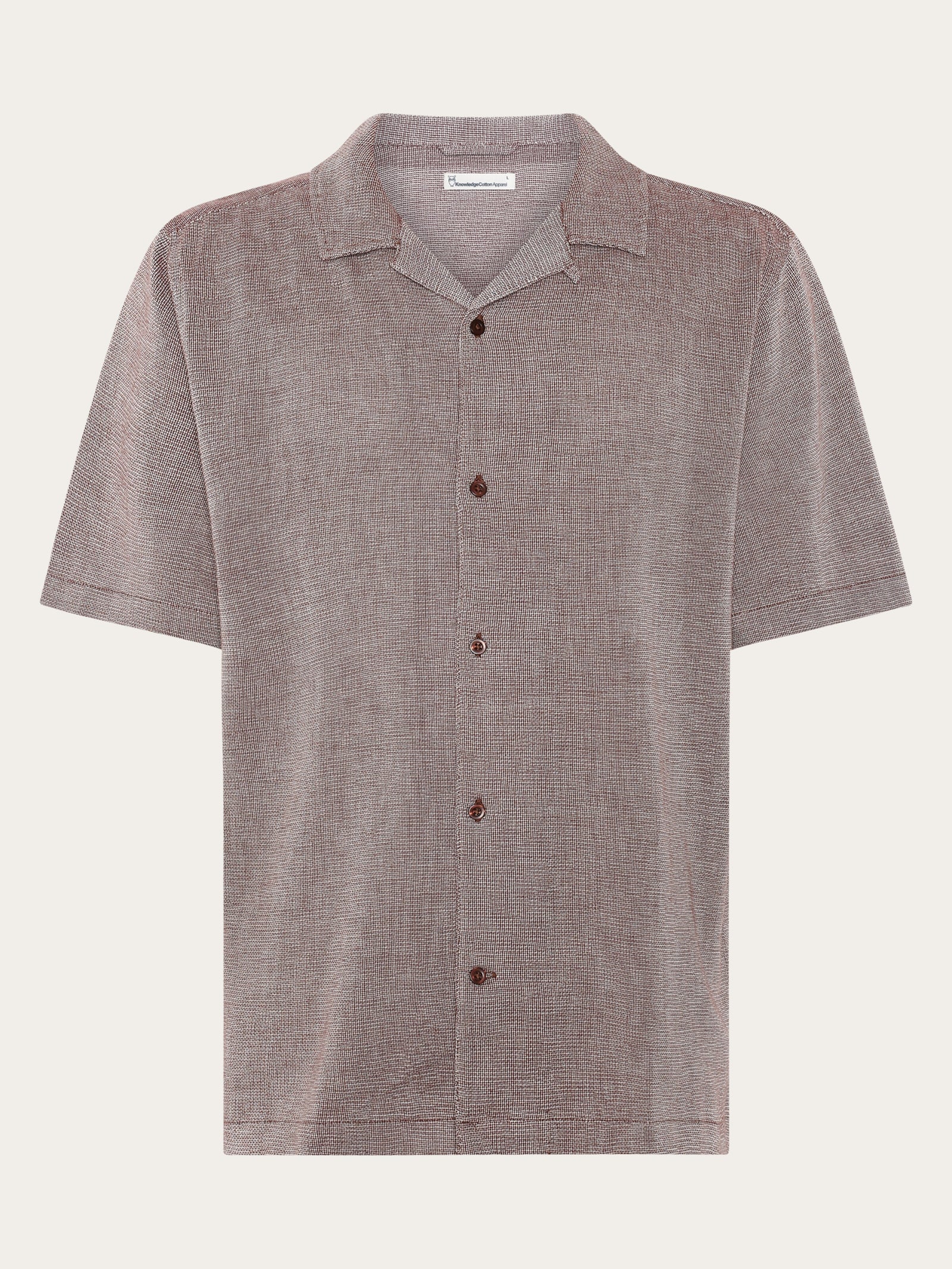 トップス CLASSIC SOFT SHELL SHIRT Relaxed short sleeve shirt - Shaved Chocolate