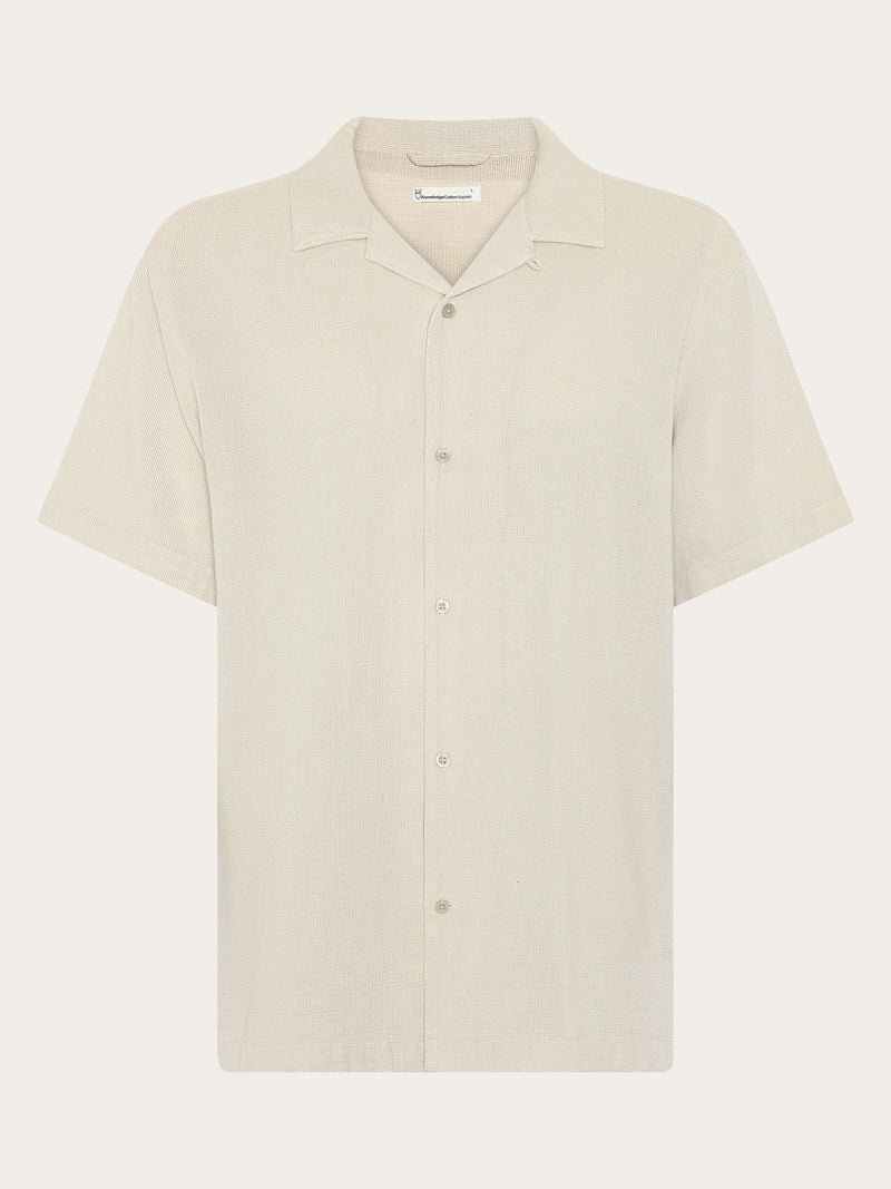 Relaxed short sleeve shirt - Twill