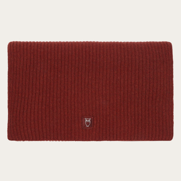 Rib knit scarf - RWS - Fired Brick