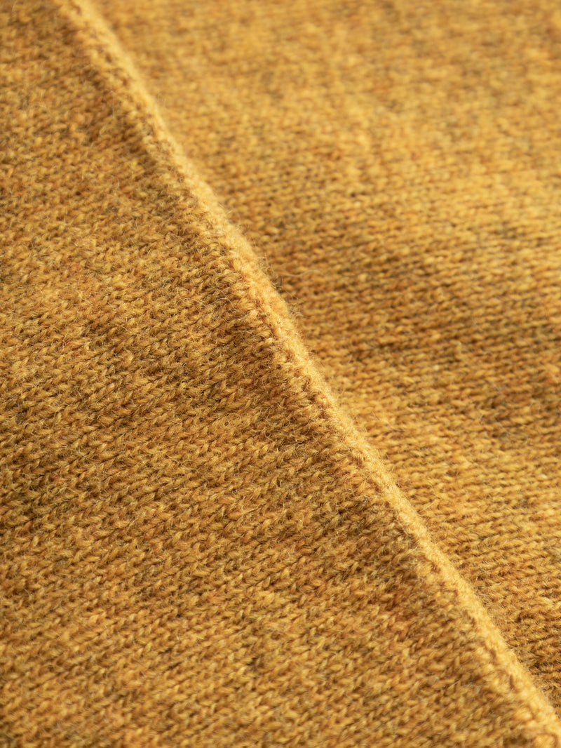 KnowledgeCotton Apparel - UNI Rib knit wool scarf Scarfs 1413 Tinsel