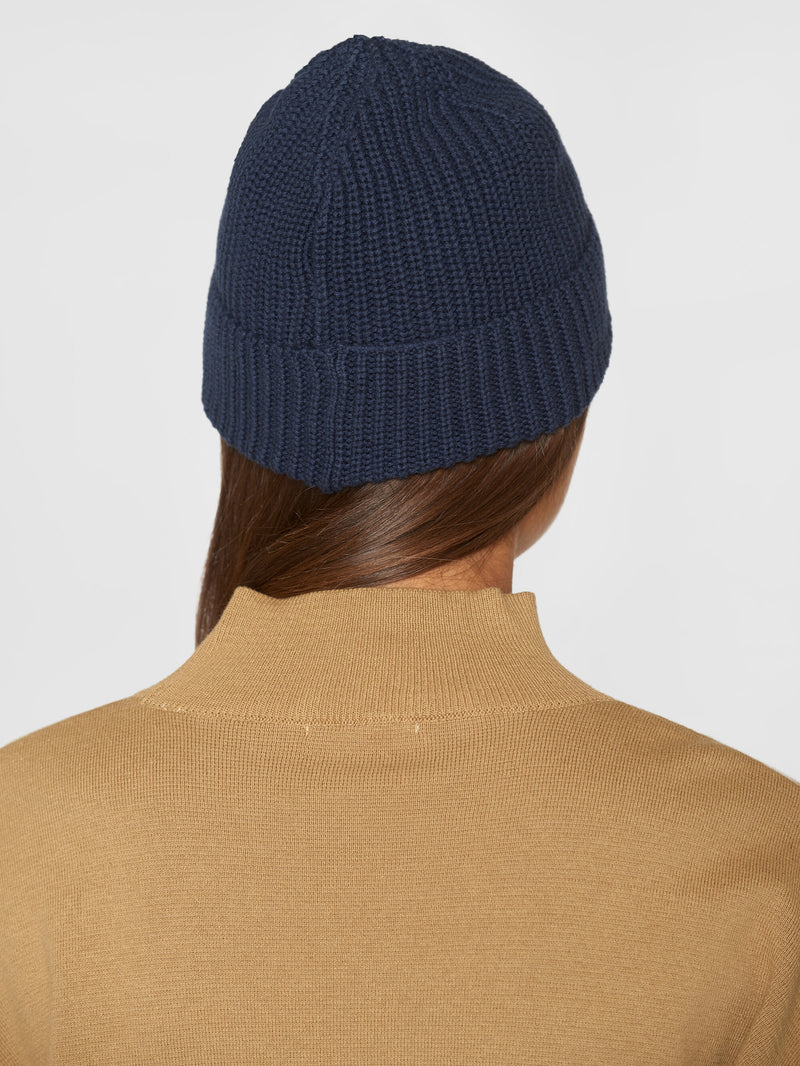 KnowledgeCotton Apparel - UNI Ribbing hat Hats 1001 Total Eclipse