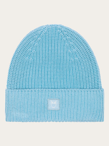 KnowledgeCotton Apparel - UNI Ribbing hat Hats 1463 Glacier Lake