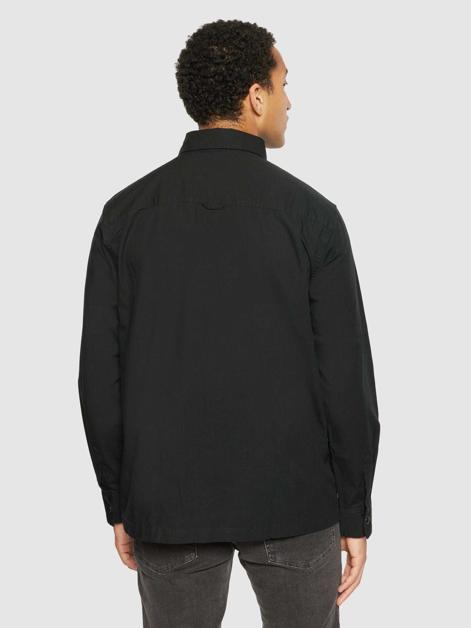Ripstop overshirt - GOTS/Vegan - Black Jet