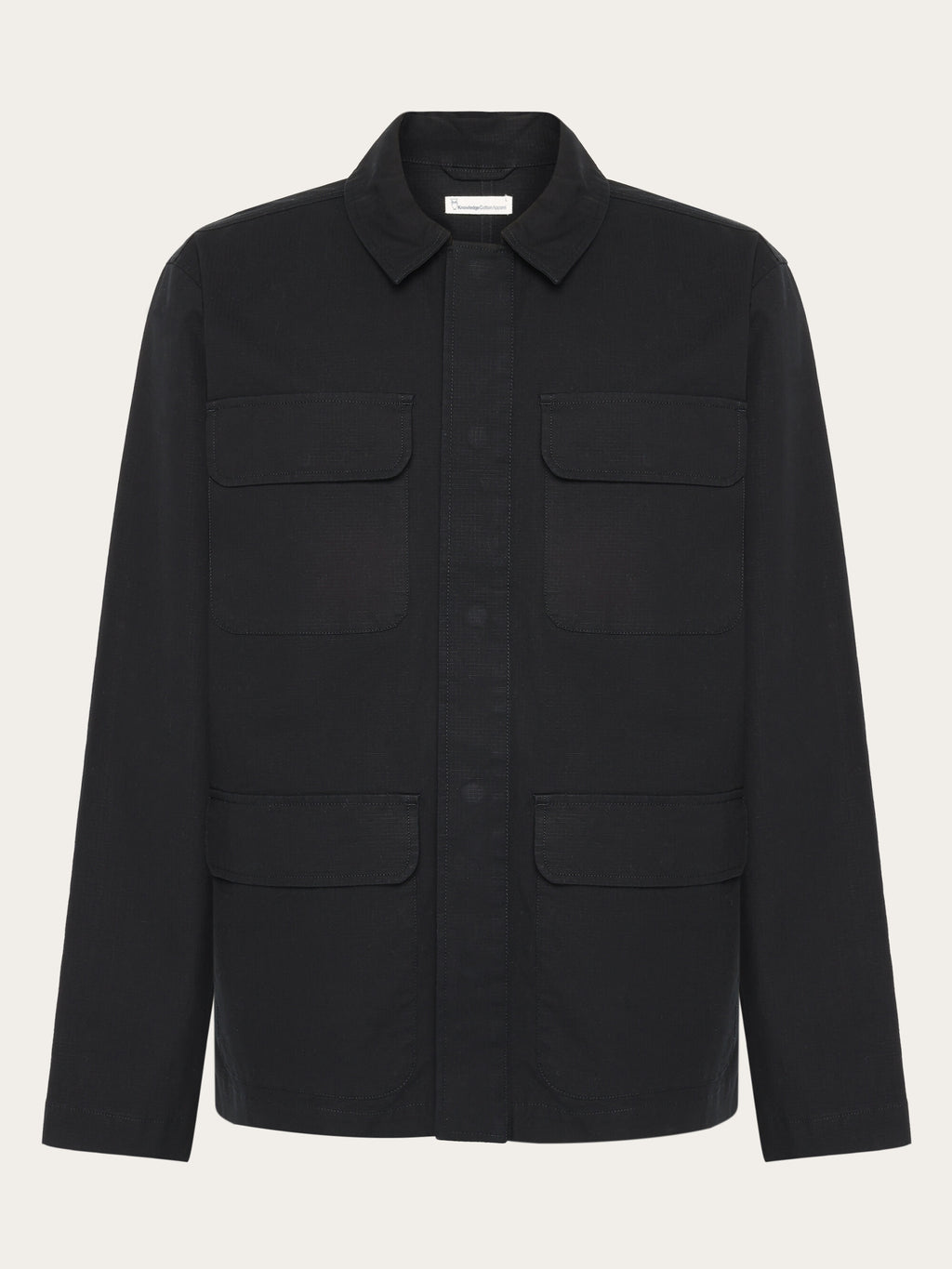 Ripstop overshirt - GOTS/Vegan - Black Jet