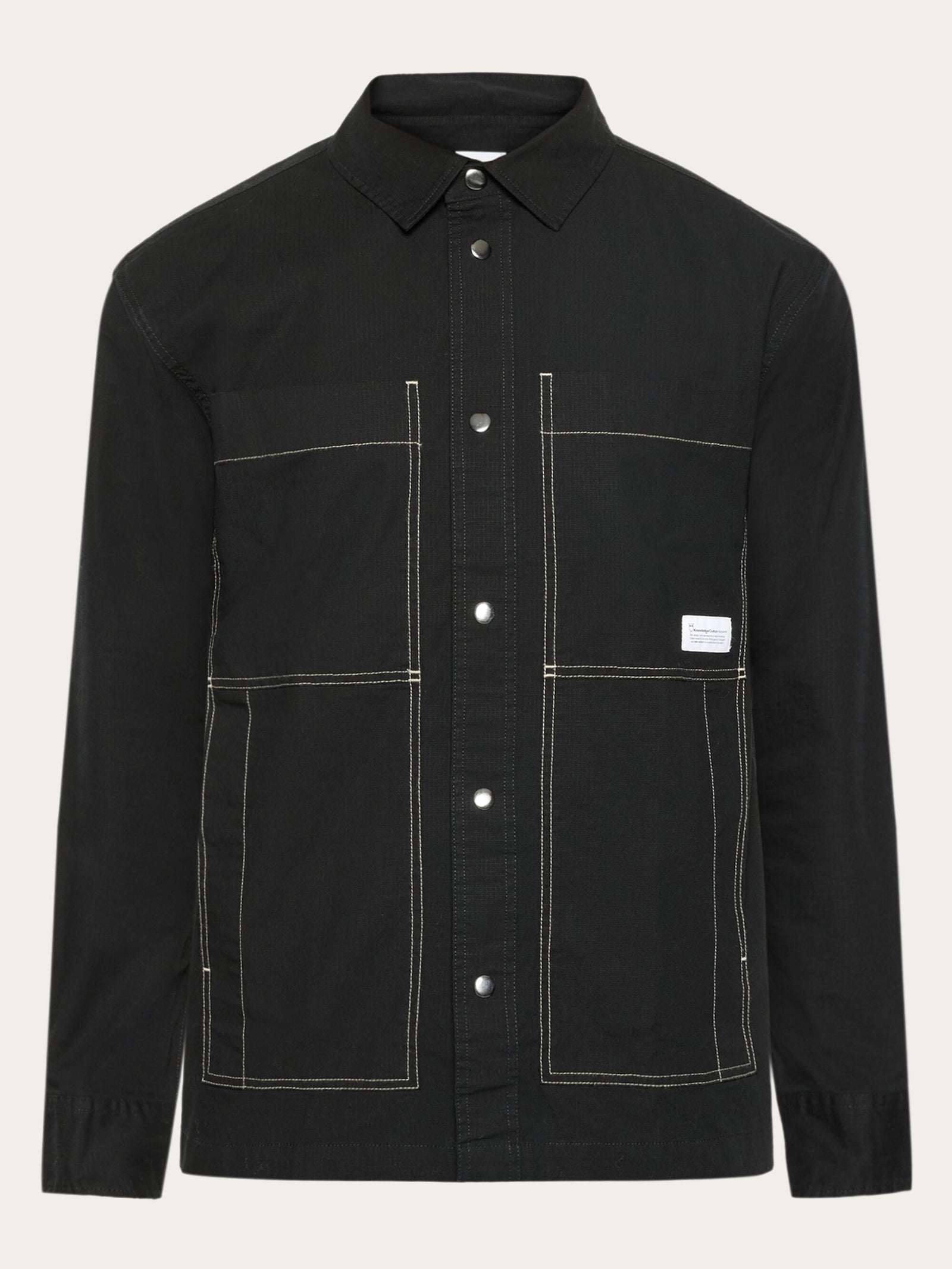 Ripstop overshirt - GOTS/Vegan - Black Jet