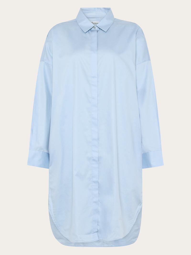 KnowledgeCotton Apparel Women's Satin Shirt Dress
