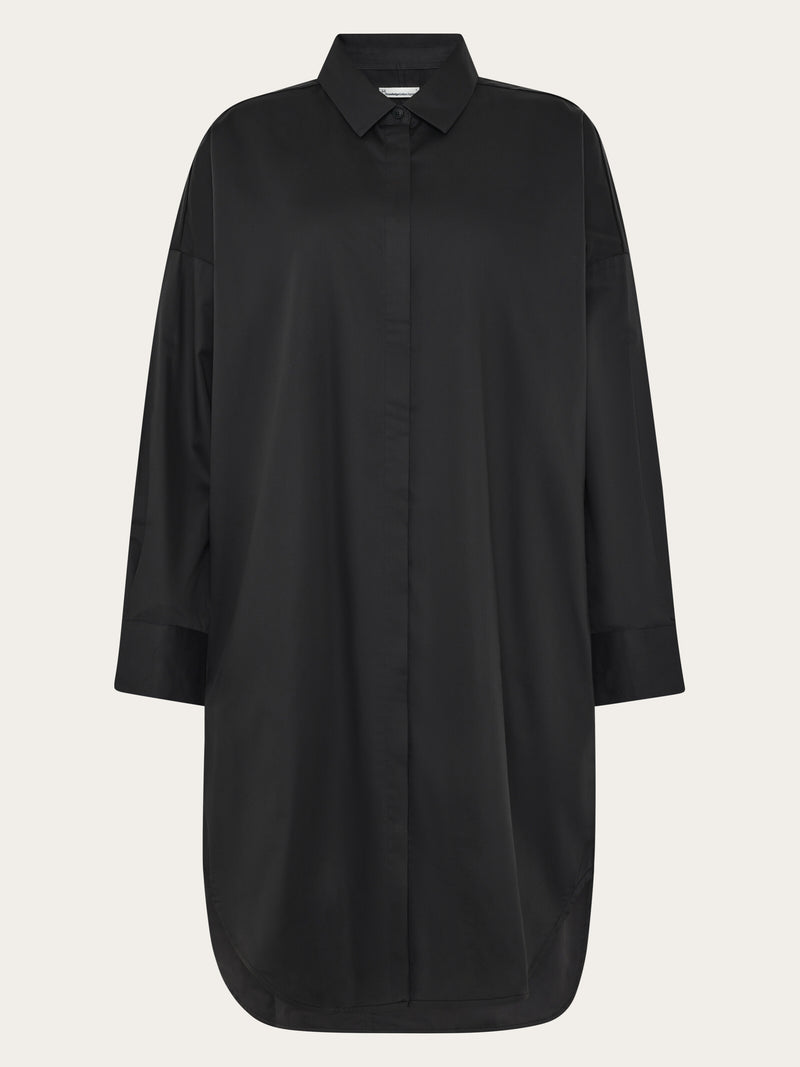 KnowledgeCotton Apparel Women's Satin Shirt Dress