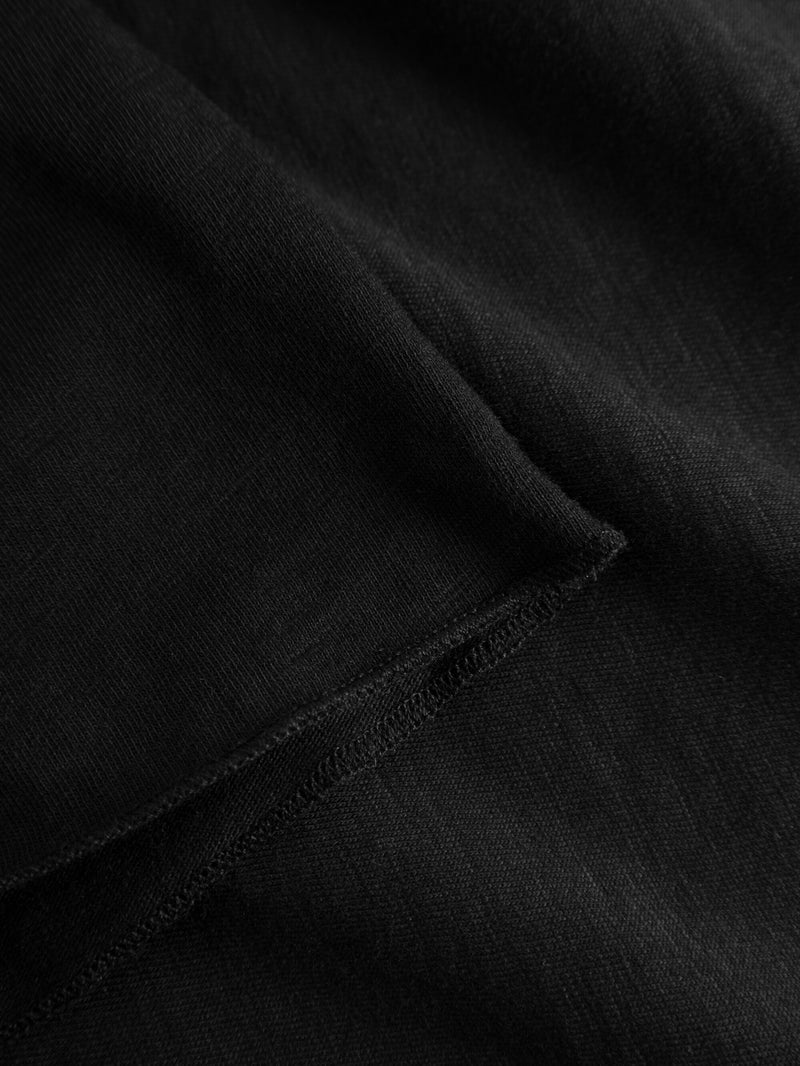KnowledgeCotton Apparel - WMN Slub long sleeved tee T-shirts 1300 Black Jet
