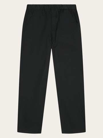 KnowledgeCotton Apparel - MEN Storm relaxed vent ripstop 90 pants Pants 1300 Black Jet