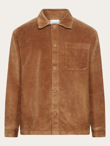 Buy Stretched 8-wales corduroy overshirt - Demitasse (brown