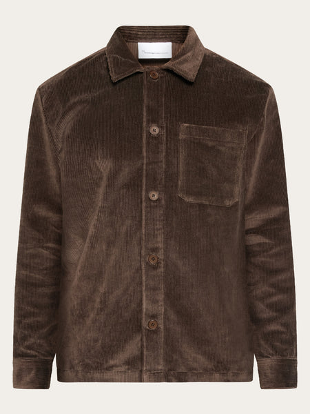 トップスその他 XTONZ XTS032 Dice Vintage Washed Corduroy Shirt BROWN XTS032 Stretched_8-