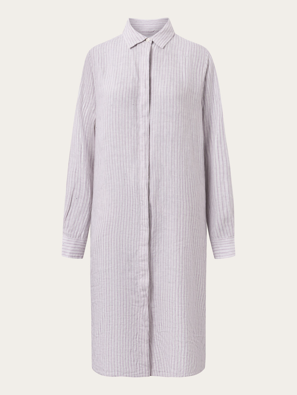 Buy Striped linen shirt dress - Stripe - from KnowledgeCotton ...