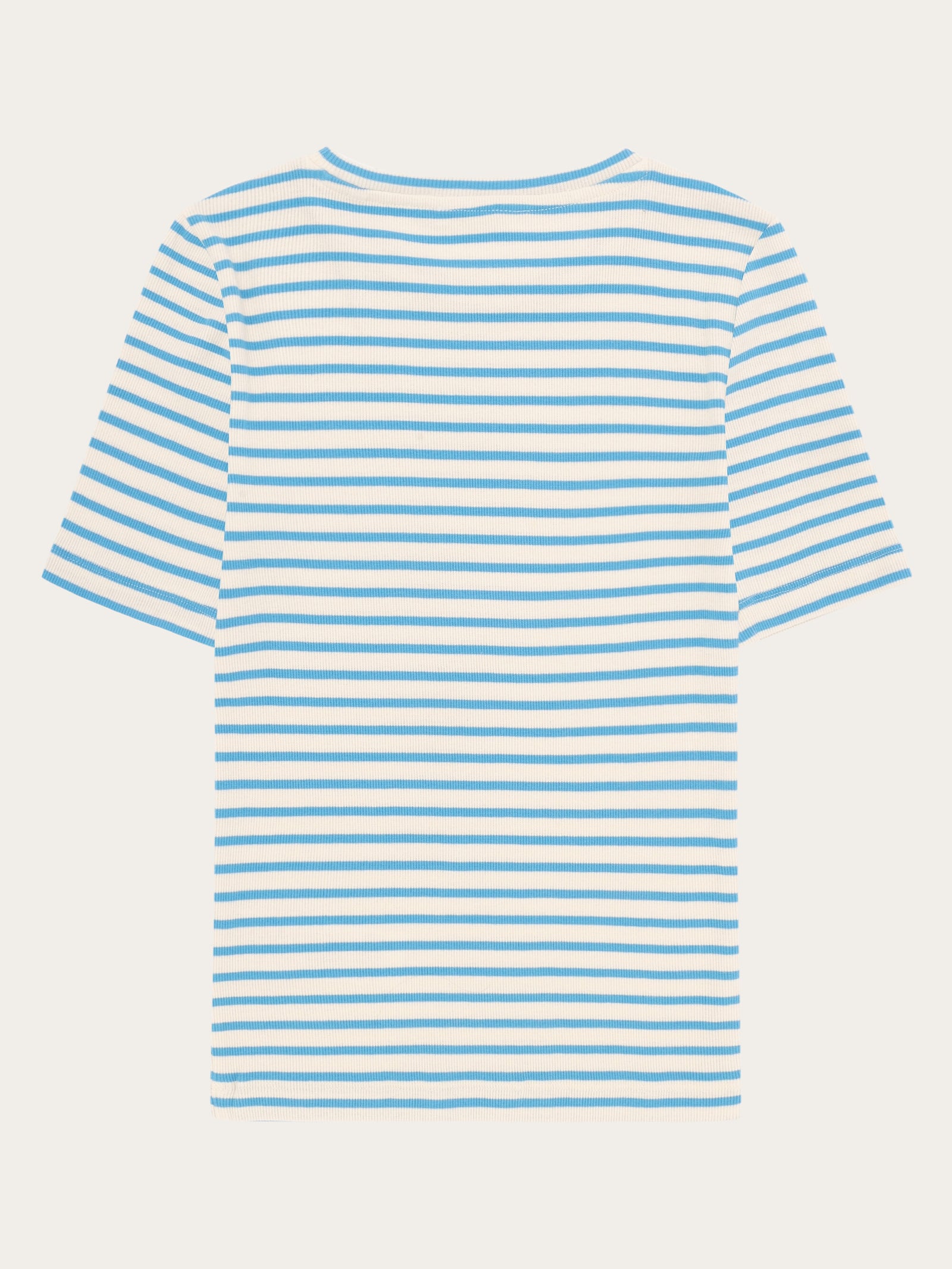 Striped rib t-shirt - Blue stripe – KnowledgeCotton Apparel