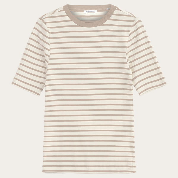 Tシャツ・カットソー COVERNAT Gradient striped t-shirt beige 52ffbf00d723a371ca9d426a6ba208