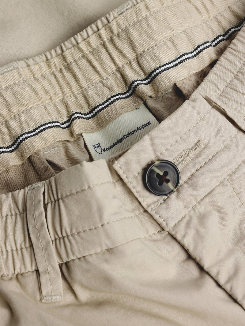 KnowledgeCotton Apparel - MEN TIM Organic Cotton Pant GOTS/Vegan Pants 1228 Light feather gray