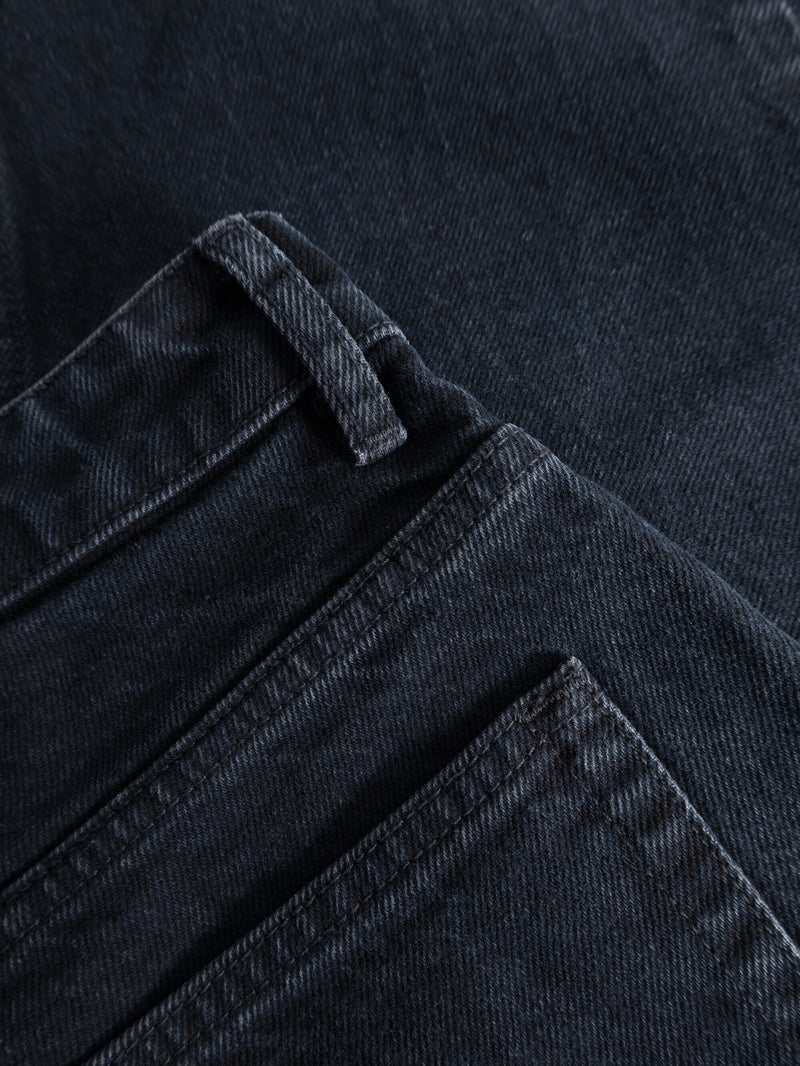 KnowledgeCotton Apparel - MEN TIM tapered denim jeans overdyed black REBORN™ Denim jeans 3053 Overdyed Black